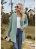 2023 Autumn/Winter Solid Color Long Sleeve Loose Cardigan Coat for Women