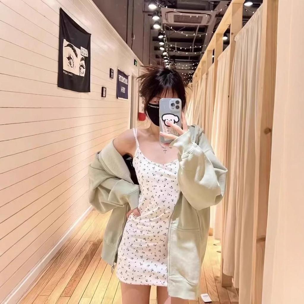 Dámské francouzské květinové letní přiléhavé tílkové šaty - Sladký, jemný styl bodycon mini sukně