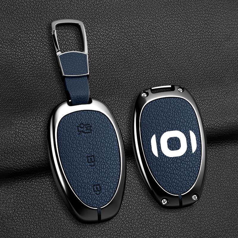 Qiyuan A07 Bluetooth Car Key Case - Stylish Metal Hanging Bag for Men and Women