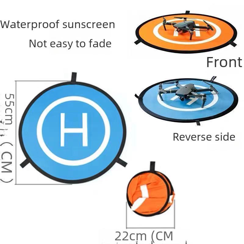Tragbares, faltbares Drohnen-Landepad – 75 cm/55 cm, Gras-Koordinatenschürze für den Außenbereich