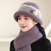 Autumn and Winter In The Elderly Wool Hat Women Winter Plush Warm Fashion Basin Hat