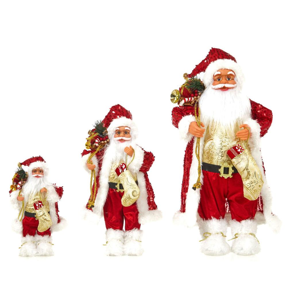 60cm Große Weihnachtsmannpuppe Weihnachtsdeko Tisch-Weihnachtsmannfigur Weihnachtsmann-Figur Ornament 2025 Weihnachtsdeko Zuhause Weihnachten