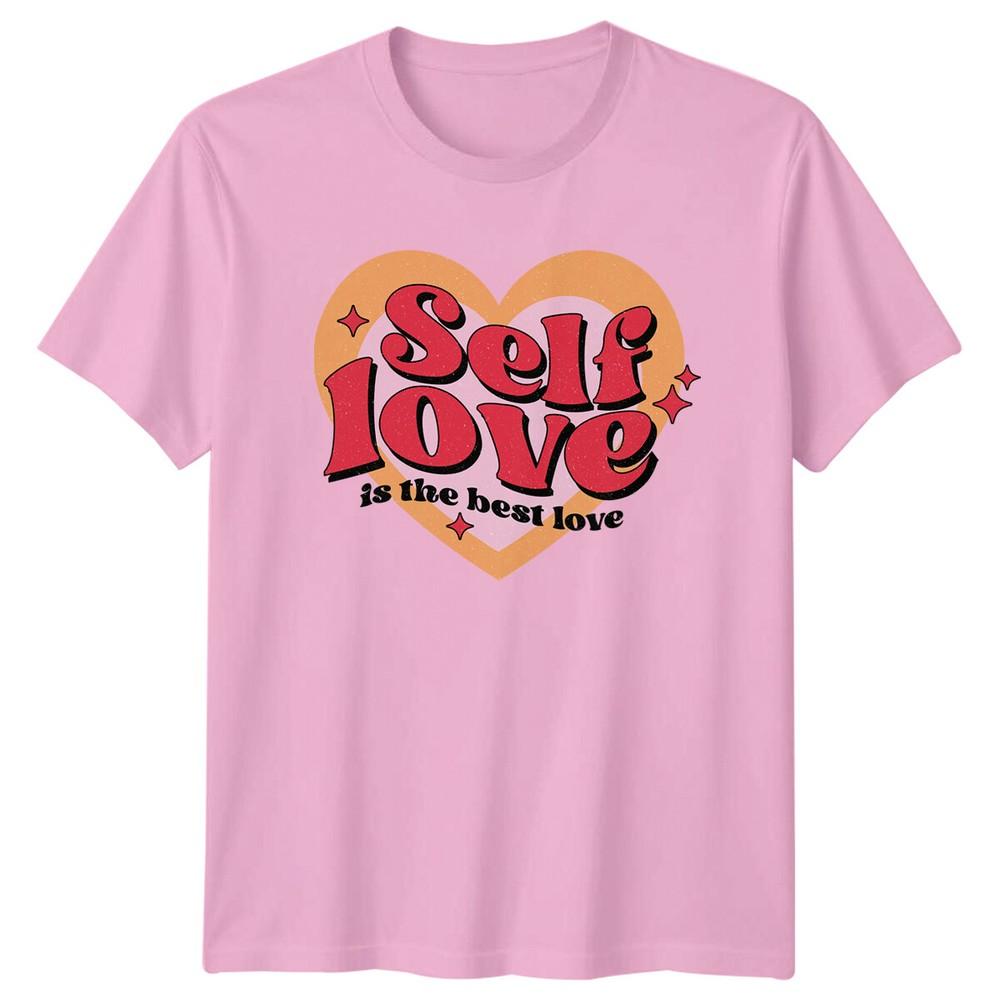 Self Love Is The Best Love Feminism Retro Graphic TShirt