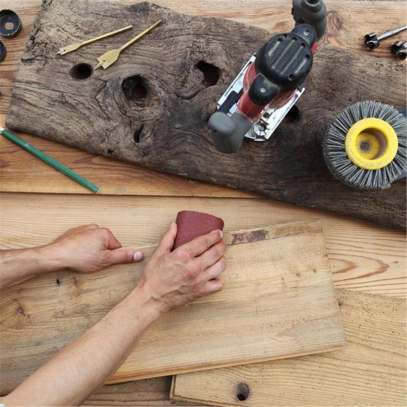 4/5/6 Grits Long Abrasive Sand Paper Rolls Variety Pack with Dispenser Drawable Emery for Woodworking