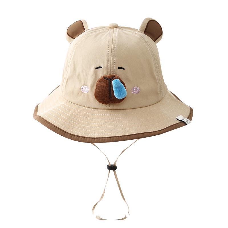 Cartoon Capybara Fisherman Hat Cute Sun Protection Bucket Hat For Men Women Summer Outdoor Casual  Sunscreen Hat Gifts