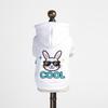 Pet clothes autumn and winter new small dog puppies happy dog cat warm comfortable cool sweater - white rabbit