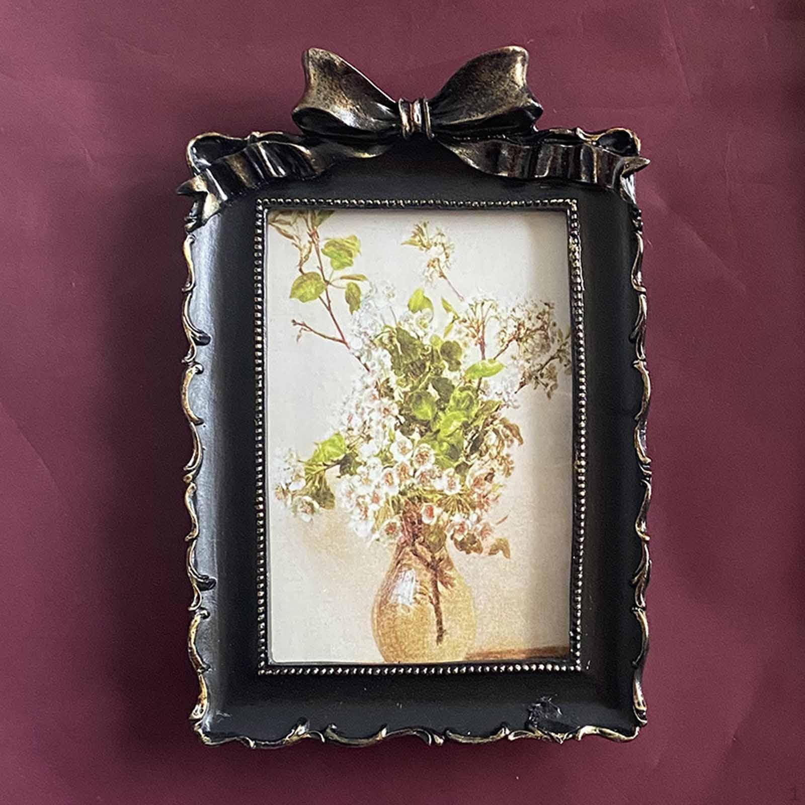 

Французская фоторамка Декор Искусство Элегантная Декоративная Подарок на День рождения Легкий Настольный Держатель для Дисплея чёрный