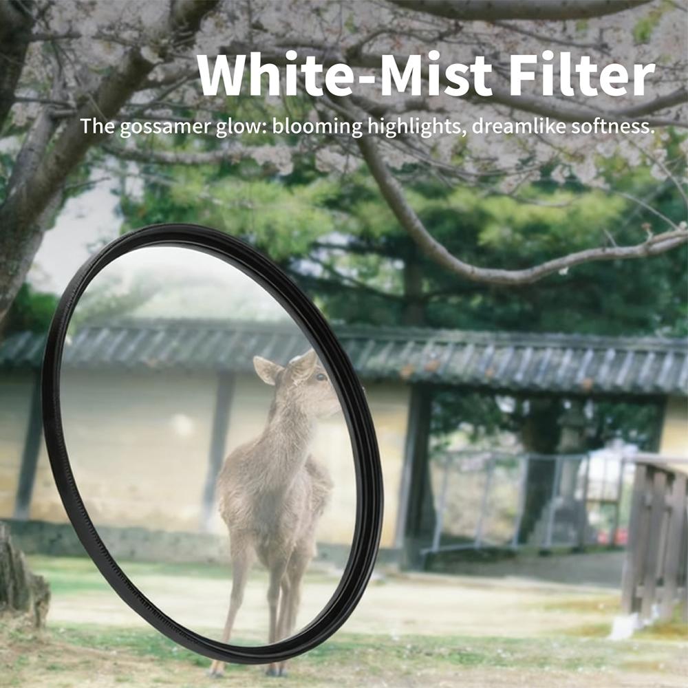 White Soft Lens Filter 1/4 Fit Filter Size 49 52 55 58 62 67 72 77 82 Mm for Camera Canon Nikon Sony Fuji Camera Lens