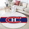 Tappeto Rotondo Montreal Canadiens, Tappeto per Soggiorno Camera da Letto Divano Sala Giochi Decorazione, Tappetino Antiscivolo