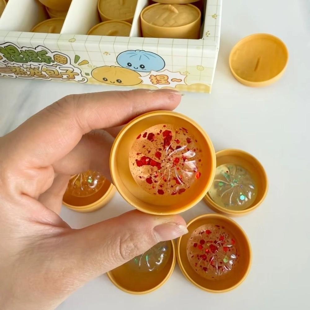 Mini Size Squeezable Toys Slow Rebound Fidget Sensory Toy Steamer Bun Squishy Fidget Toy  Play Set