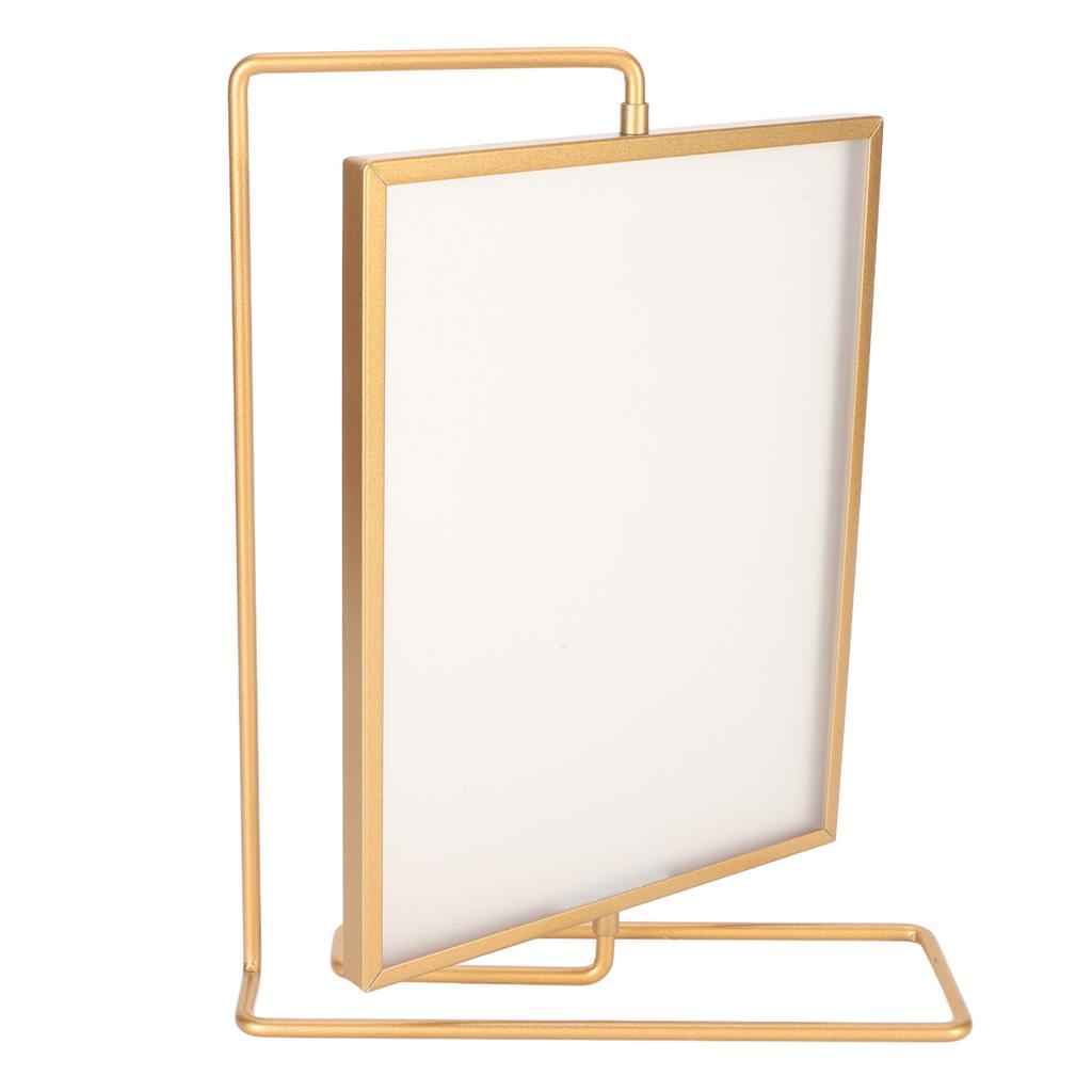 Y5578 Gold Metal Rotating Photo Frame Double Sided Rotating Floating Photo Frame for Home
