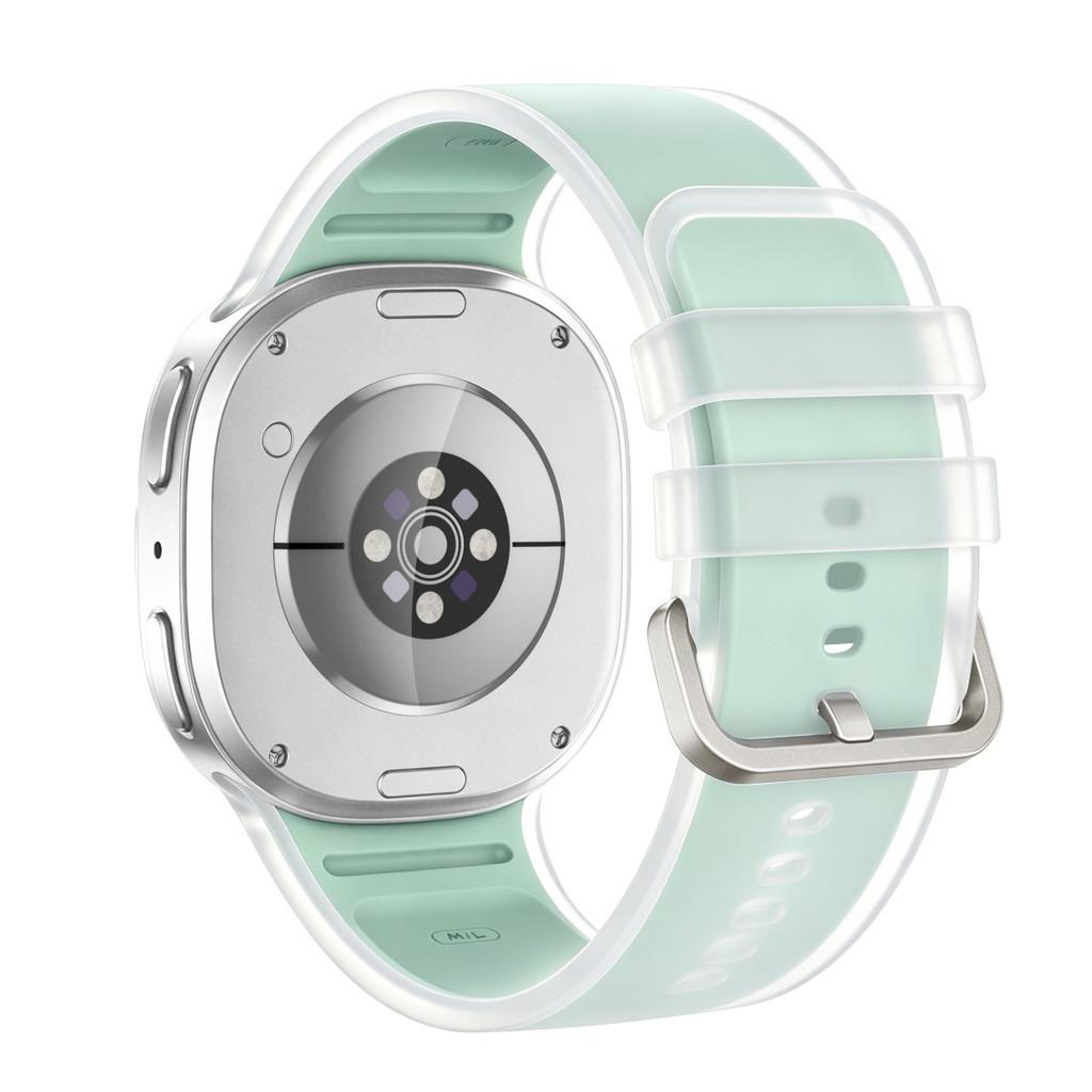 Durchsichtiges Silikonarmband für Samsung Galaxy Watch 8 9 40mm 44mm Sportarmband für Galaxy Watch 8 classic 46mm Ersatzarmband