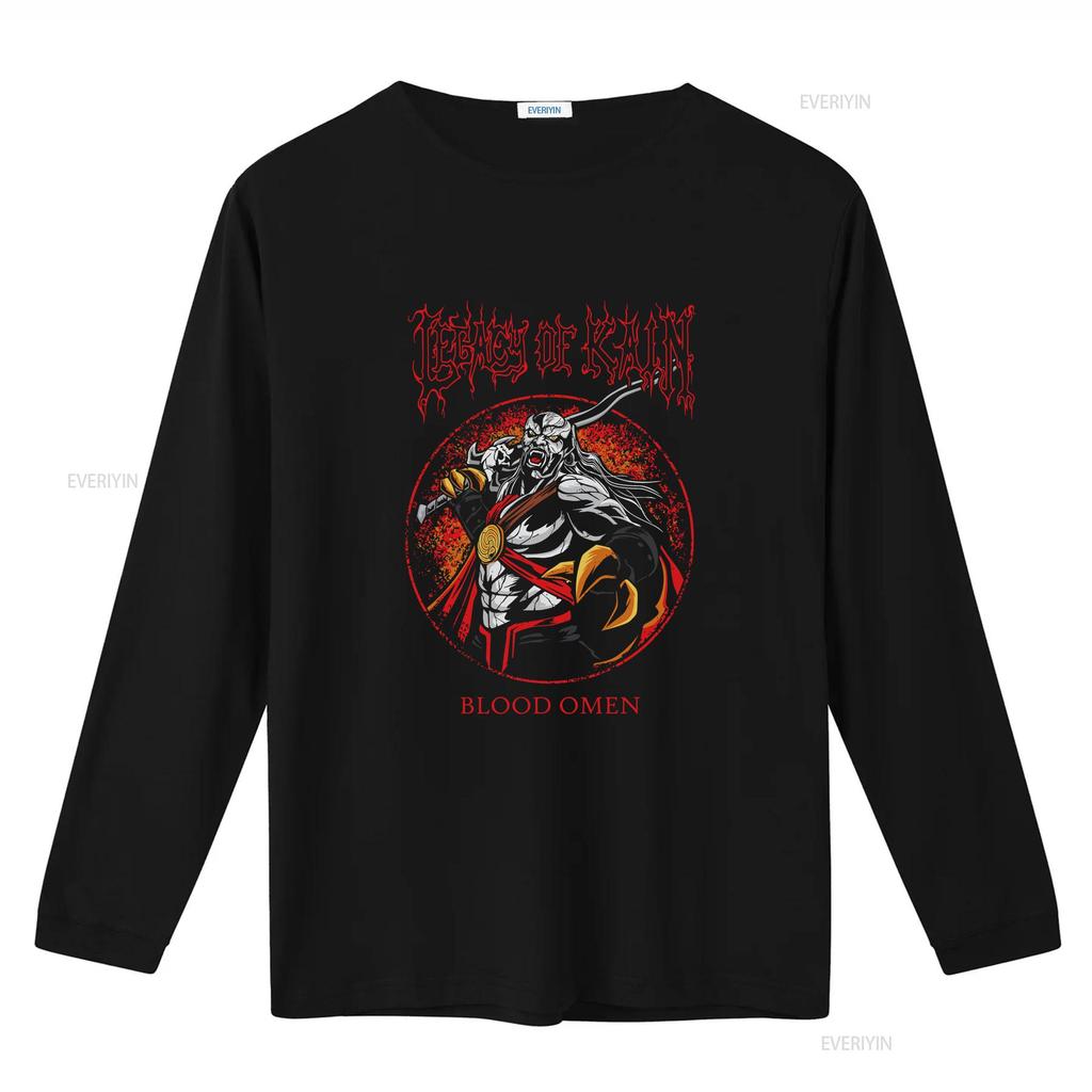 Legacy of Kain Blood Omen T Shirt Sizes KAI 35151 Vintage Washed Graphic Designer Clothes Stretched Top For Everyday Wear