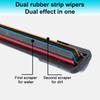 LHD Front Wipers For VW Volkswagen ID.6 Accessories 2024 -2025 Double-layer Rubber Wipers Windscreen Blades Car Accessories