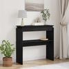 Console Table Black Oak Effect 80 x 30 x 80 cm