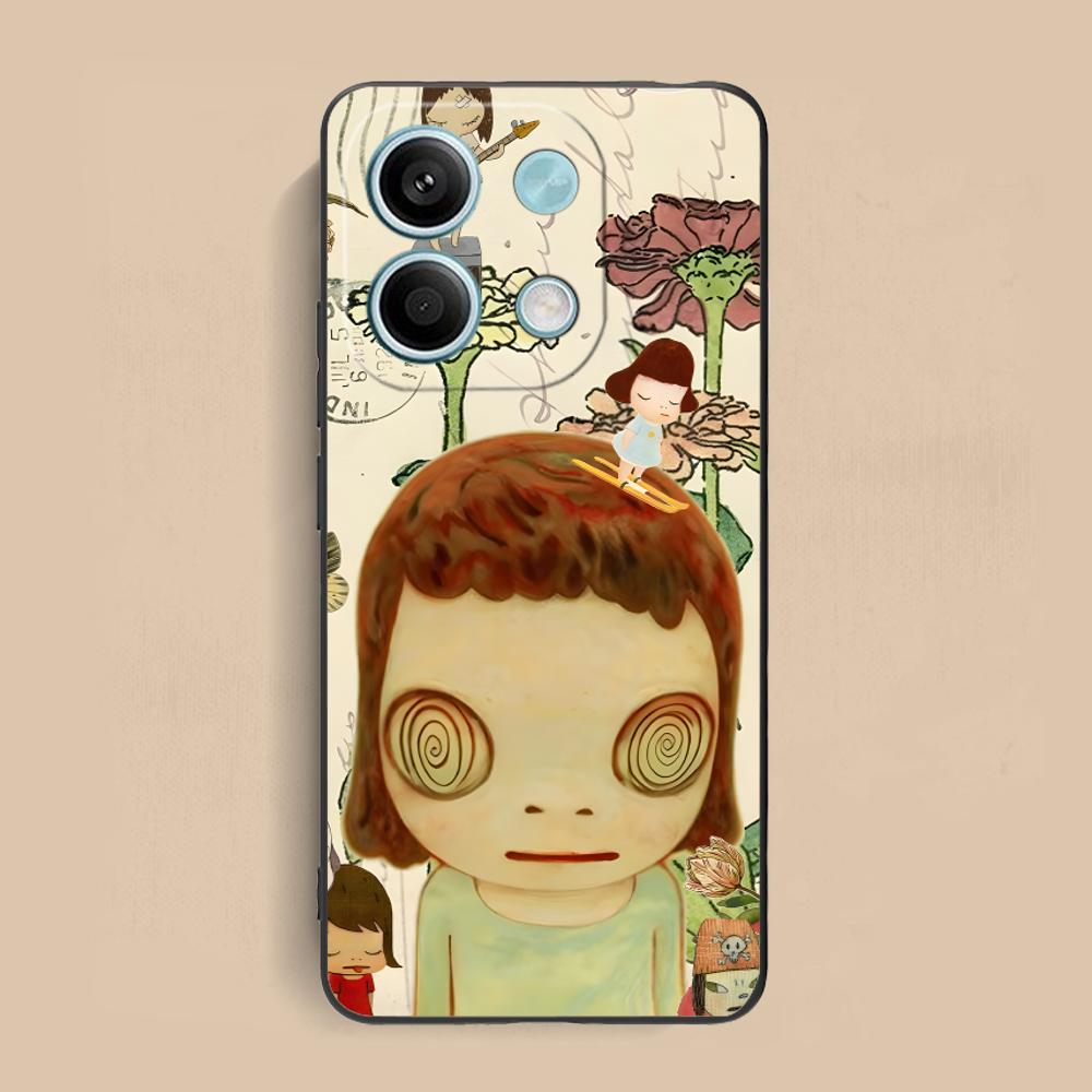 Anime Yoshitomo Nara Phone Case for Xiaomi Redmi 15 14 13 12 A5 3 2 1 C Plus 4G 5G Colorful Printing Cover Cover Luxury Pretty