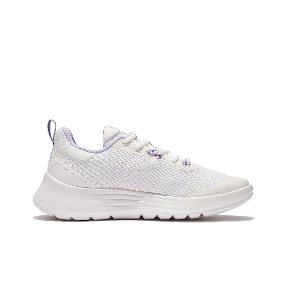 Li-Ning Reflective Comfortable Versatile Low-Top Running Shoes Women Sneakers White Purple ARSS042-3