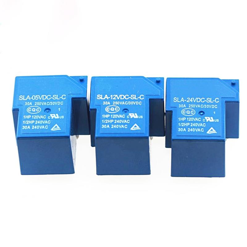 2PCS Power Relays SLA-05VDC-SL-C SLA-12VDC-SL-C SLA-24VDC-SL-C 5V 12V 24V 30A 6PIN T90 New and Original Relays 5