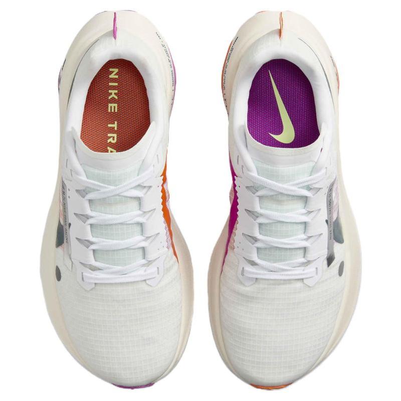 Nike ZoomX Ultrafly Trail White Safety Orange Vivid Grape Women's Sneakers casual DZ0489-101