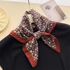 Women S Floral Printed Small Square Scarf For Travel Photo Sun Protection Decoration