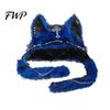 Soft Plush Animal Hat Cute Hat, Furry Cat Ear Headwear, Winter Autumn Fashion Accessory Warm Cap for Halloween Party Costume, Cosplay Accessories