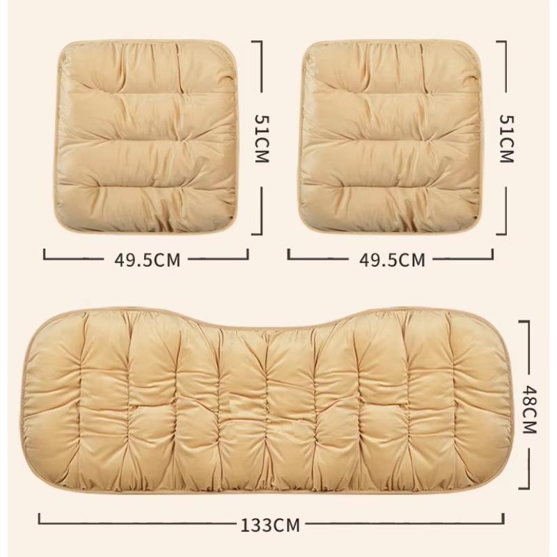 כיסוי מושב רכב חורפי עם משענת גב חם מונע החלקה כרית מושב רכב מגן כיסא אוניברסלי עבור רכב שטח טנדר סדאן