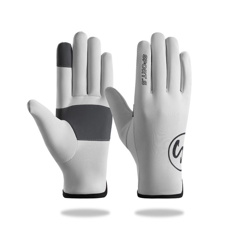 

New Outdoor Cycling Gloves for Couples Winter Sports Windproof Waterproof Fleece Warm Touch Screen Warm Fleece One size