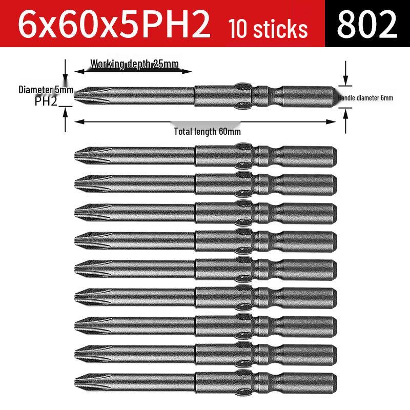 802 & 801 Elektrische Schraubendreherbits, 800 Magnetischer S2-Bit, 6mm Schraubendreherbit, 5 Verlängerte, 4 Bohrer