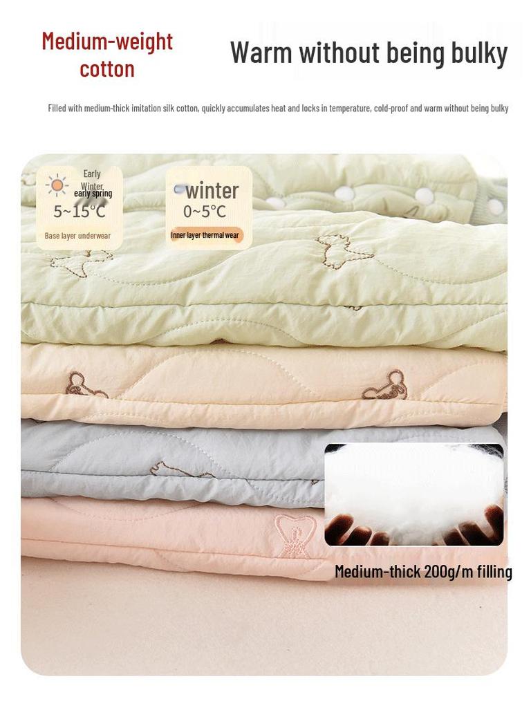 Winter Baby Romper with Cotton Padding - Newborn Thick Velvet Onesie & Warm Outerwear