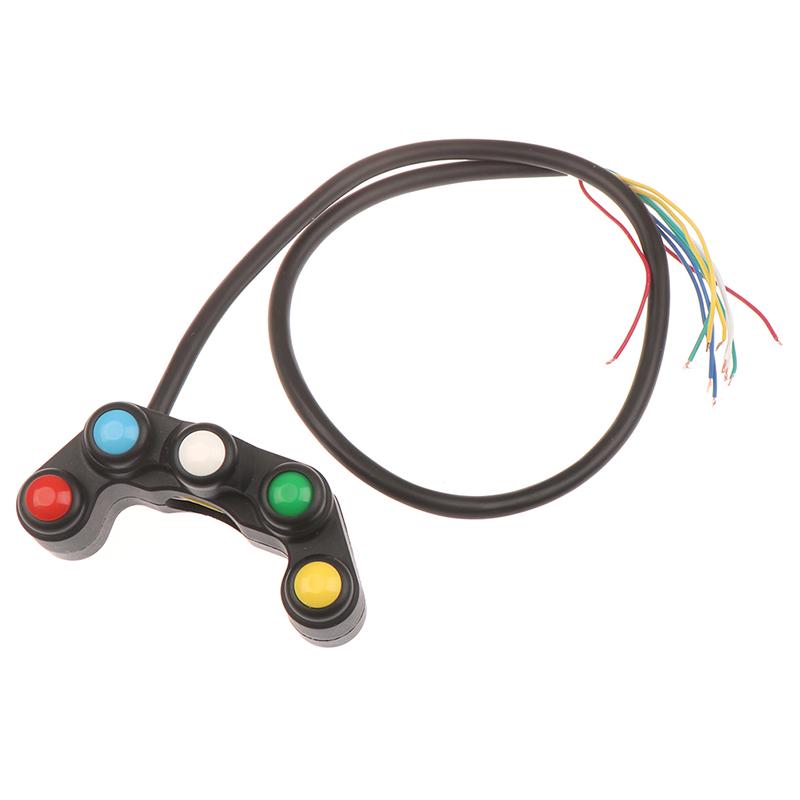 Modified Motorcycle Function Switch With Five Major Function Switches And Self Locking Automatic Return Switch Headlights