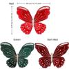 Glitter Coated Artificial Glitter Butterfly Large Size Simulated Butterfly Tree Decor  Party Decor