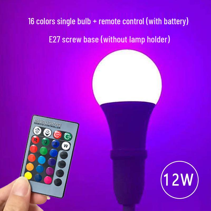 Multi-Color LED Atmosphere Light: Remote-Control Selfie Fill Bulb for TikTok