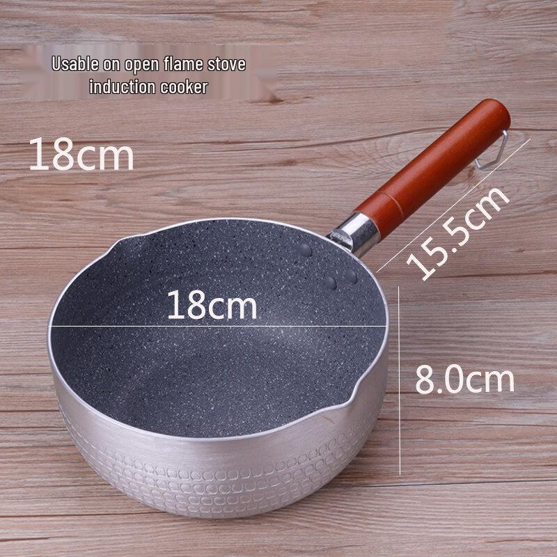 LIEI 18cm Thickened Aluminum Non-stick Pot & Frying Pan Set (2-Pack)