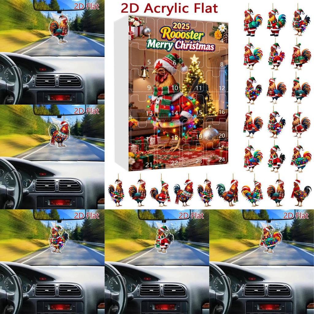 Decor Acrilic pentru Casă Calendar de Advent de Sărbători Calendar de Advent Colecționabile Set Gnom Fantezist 2D Colecționabile Decor Acasă Comemorativ