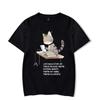 Cat Know Stuff Off Graphic T Shirts Funny Cat Tshirts Short Sleeve Oversize T-shirt Fashion Harajuku T-shirts Men Brand T-shirt