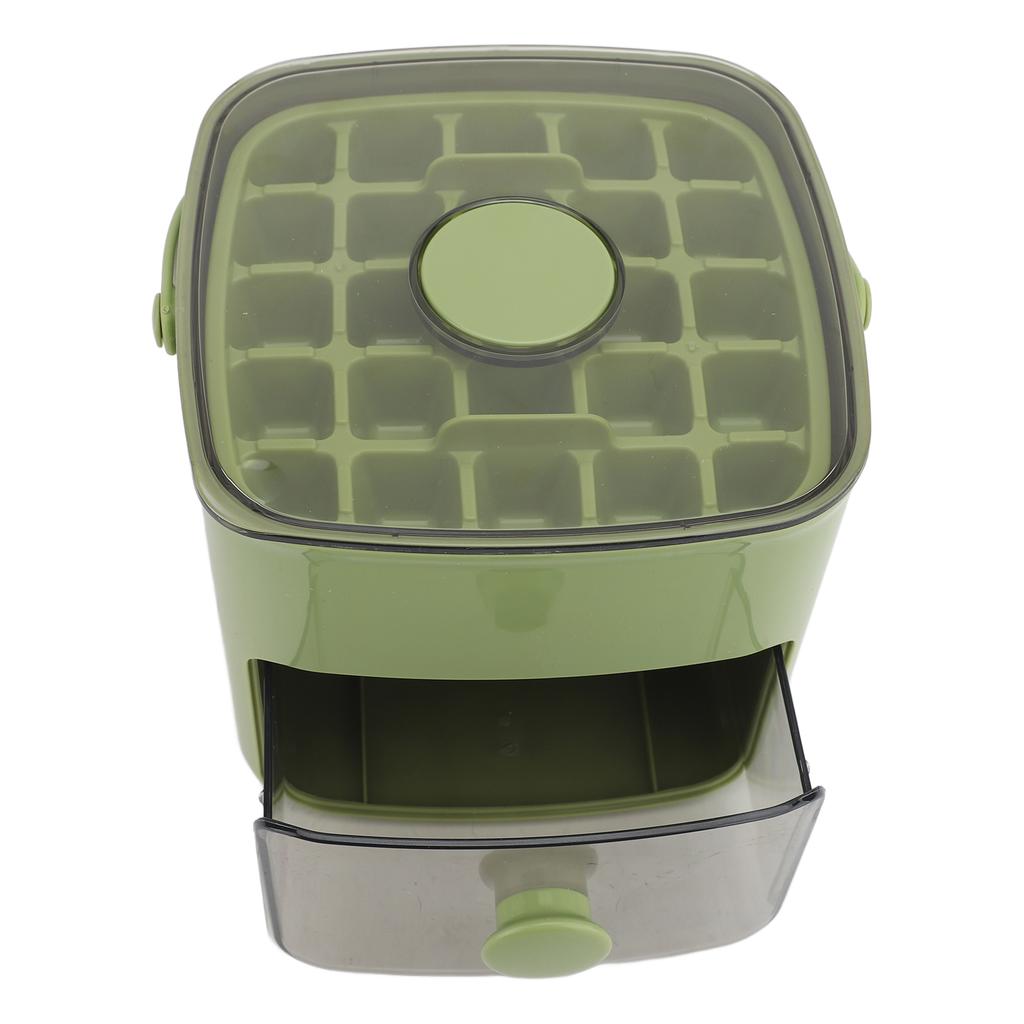 Ice Cube Tray ABS PP 48 Grids 2 Tray Easy Release Ice Cube Box with Lid Storage Bin for Freezer