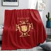 1PC Portugal National Football Team Patterned Flannel Blanket Suitable For All Seasons for Home Decor Warmth and Comfort Gifts Holiday Present