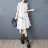 Short Sleeve Plus Size Vintage New In Dresses for Women Casual Loose Long Summer Shirt Dress