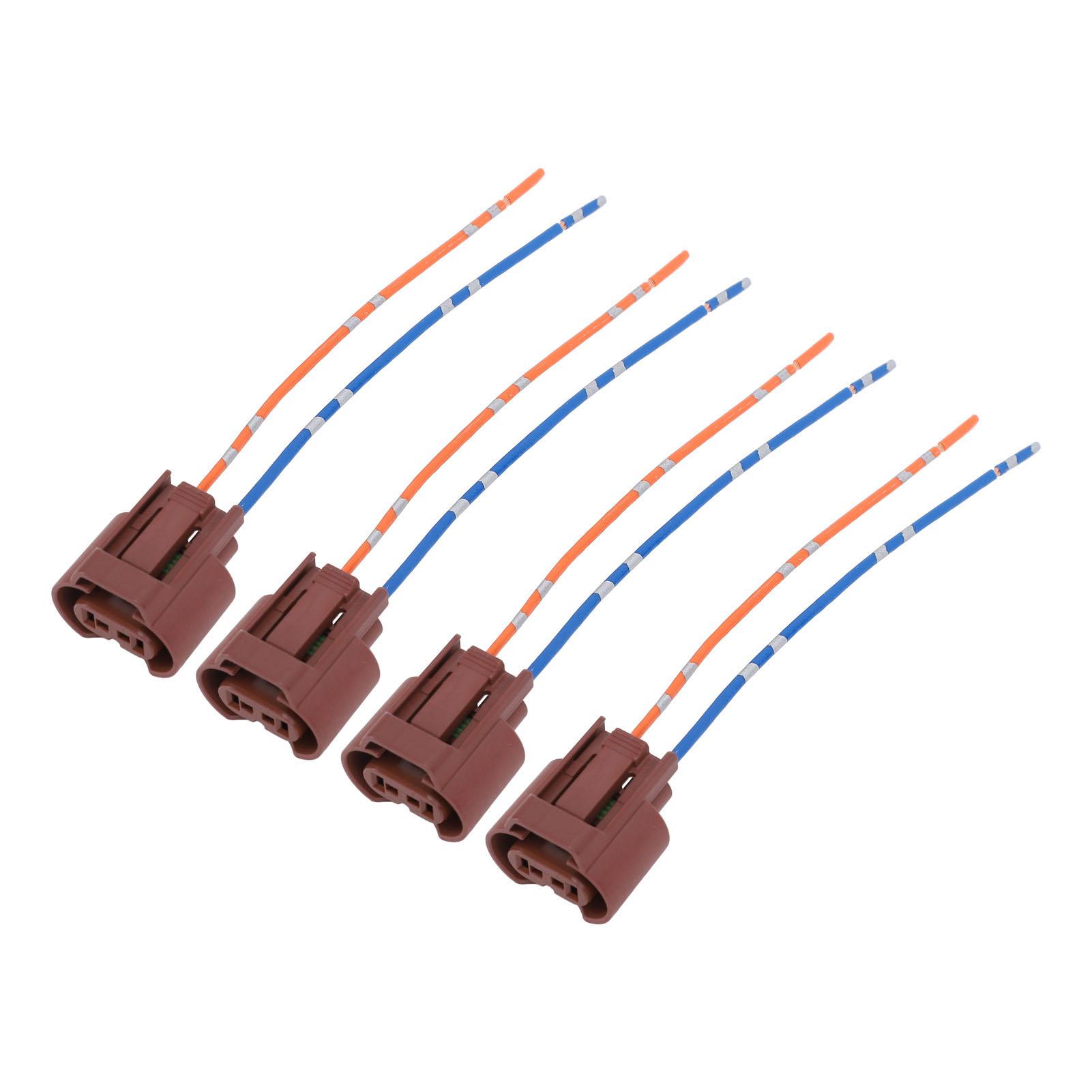 

4 шт. Адаптеры с гнездовыми разъемами для фар, жгут проводов для 9006 HB4 DC12–24 В для противотуманных фар