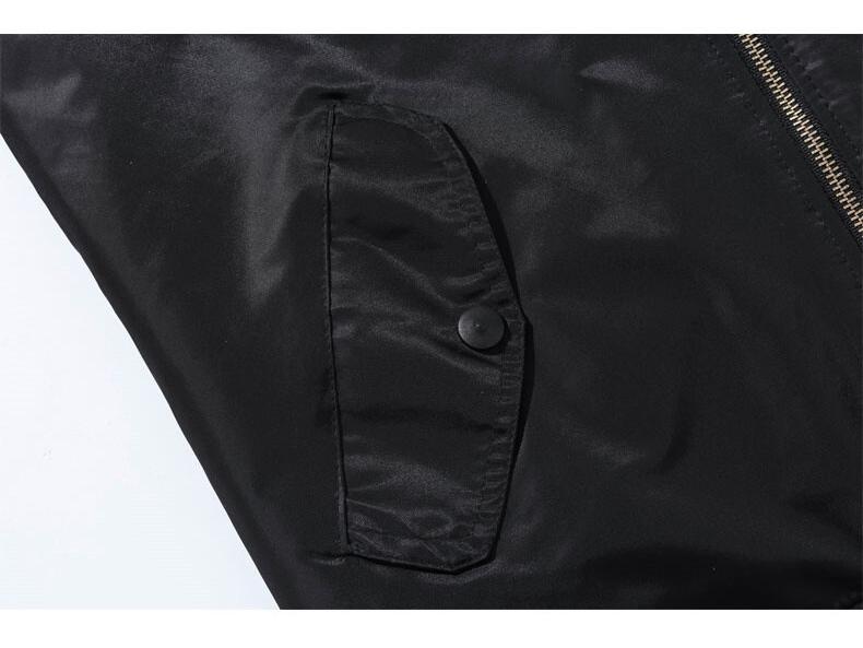 Chaqueta Bomber Ajustada para Hombre - Elegante Ropa Exterior Acolchada de Algodón para Primavera y Otoño