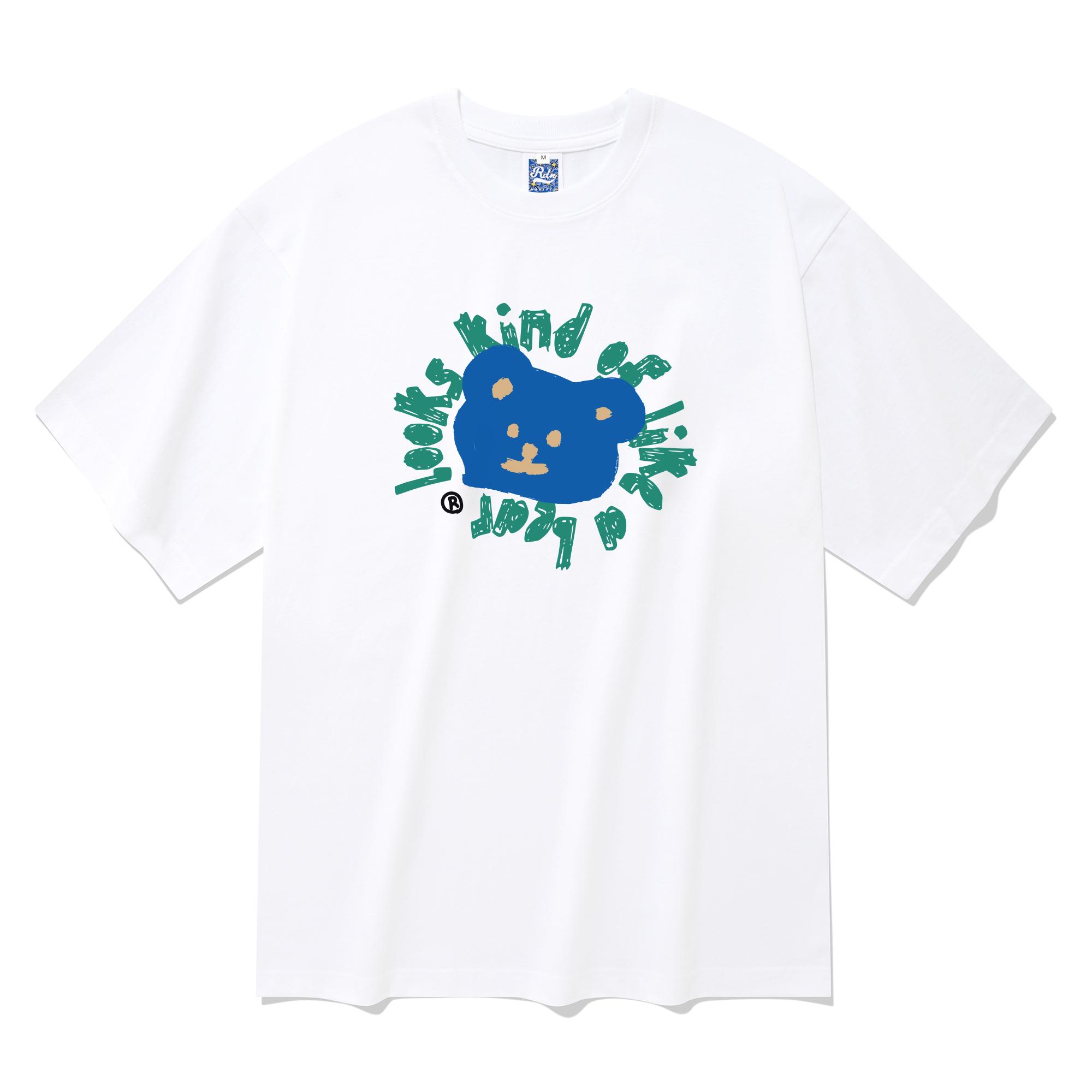 Radineo Like A Bear Short Sleeve T-Shirt White L