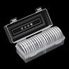 20pcs Ancient Coins Coin Storage Box For 18/23/28/33/38 Mm Coins Coin Holder Capsules Clear Case Box Coins Storage Box Protector