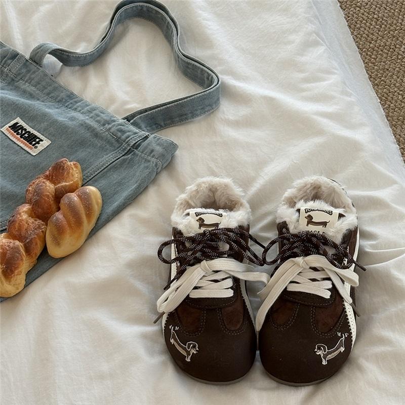 

Women s Wool Lined Retro Lace Up Suede Leather Warm Casual Sports Shoes 40 коричневий