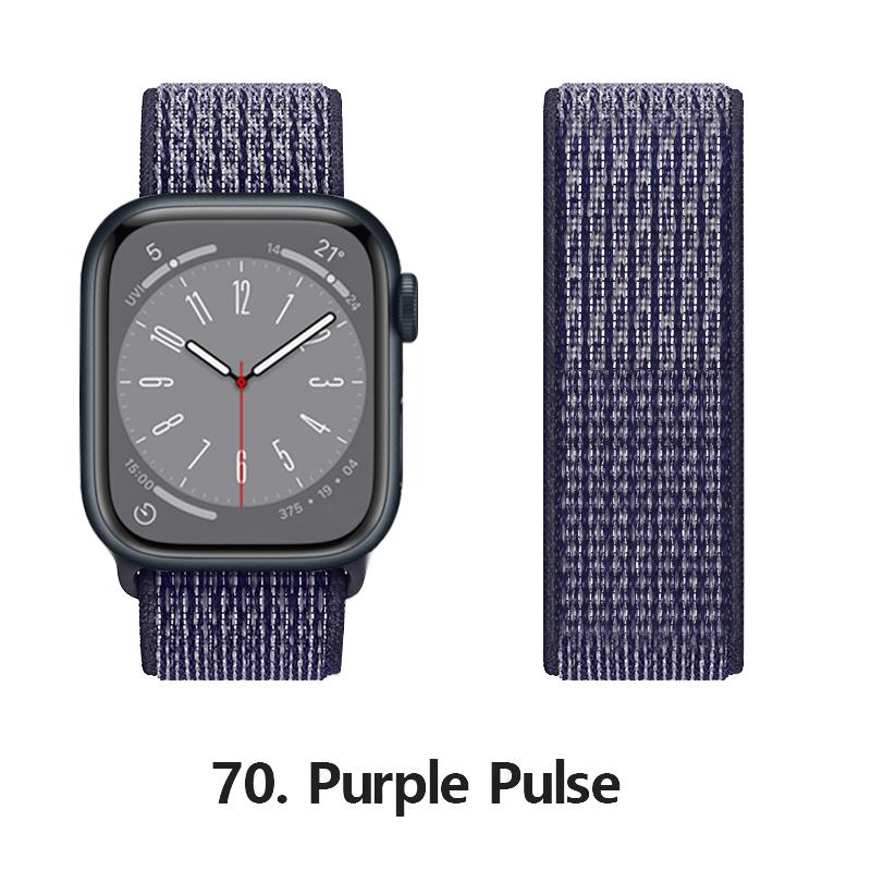Nylon Strap For Apple Watch 10 Bands 46mm 44mm 40mm 45mm 41mm 49mm 42mm 38mm Bracelet Correa iwatch Series 8 se 7 6 3 9 11 40 mm