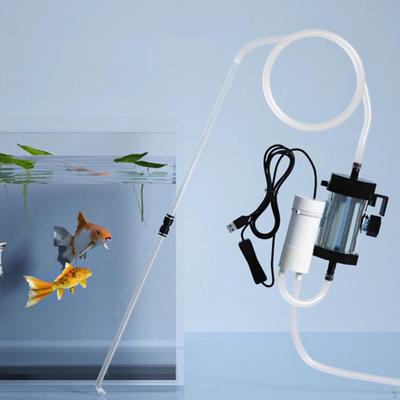 Aquarium Cleaner -Set USB Pump with Silicone Hose And Filter Dirt Waste Remover for Changing The