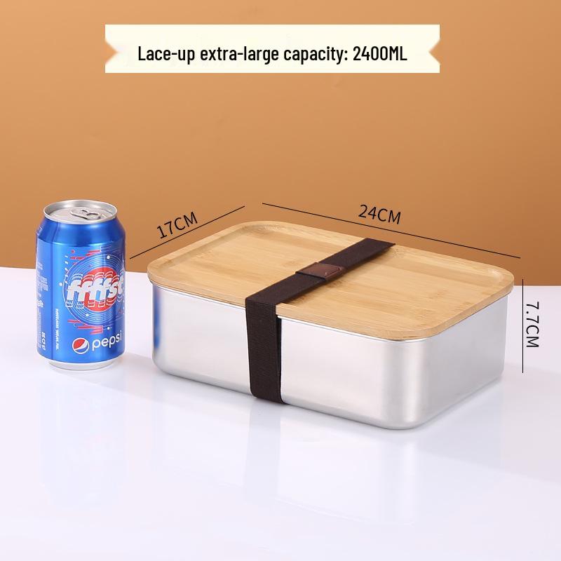 304 Stainless Steel Bento Lunch Box for Adults, Students, and Office Workers with Lid
