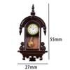 1/12th Scale Doll House Wall Clock Classic Simulation Wall Clock Model Micro Scene Retro Dollhouse Miniatures Living Room Decor