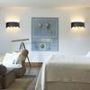 Indoor Simple Aluminum LED Wall Lamp Light for Bedroom Corridor 8W AC 85-265V Black(warm white)