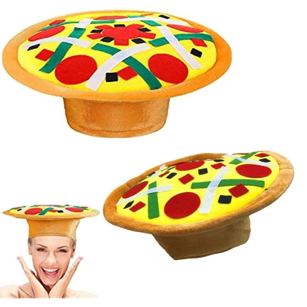 

Party Hat Gifts Funny Novelty Hats Pepperoni Costume Pizza Hat Accessories Gifts Pizza Silly Hat