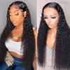 New Ladies 13 * 4 Front Lace Wig Loose Deep Wave Long Curly Wig Headgear